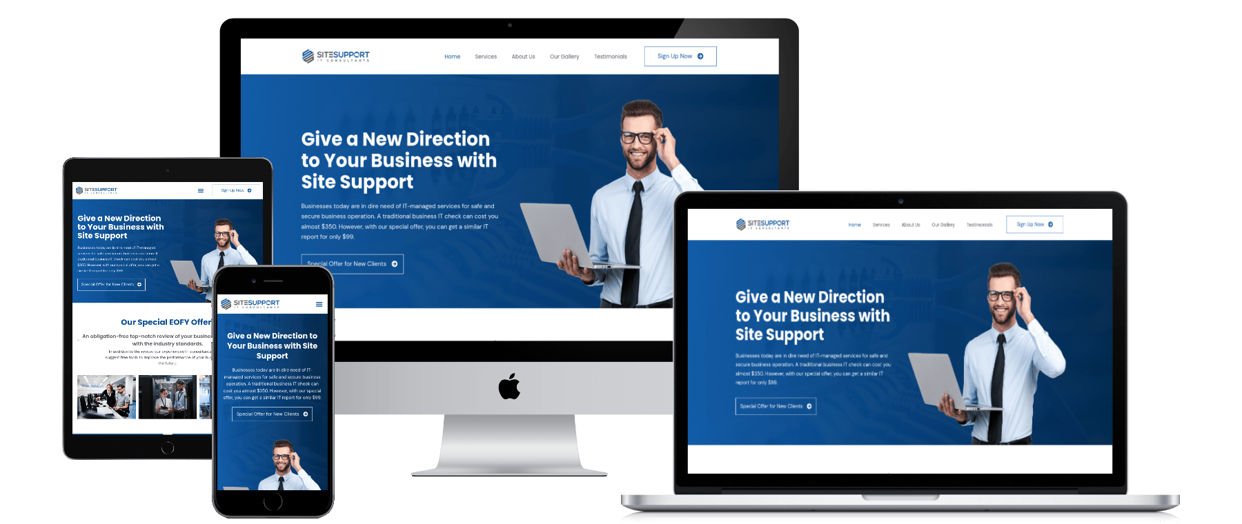 IT-Managed Business Service Lander by Alevelux